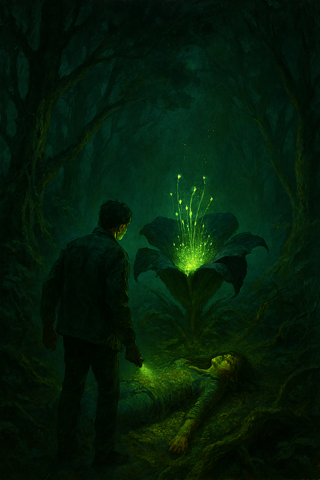Exploration du cristal CRT dans la forêt nocturne